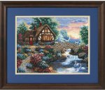 Gold Collection Twilight Bridge Counted Cross Stitch Kit (image for) Gold Collection Twilight Bridge Counted Cross Stitch Kit